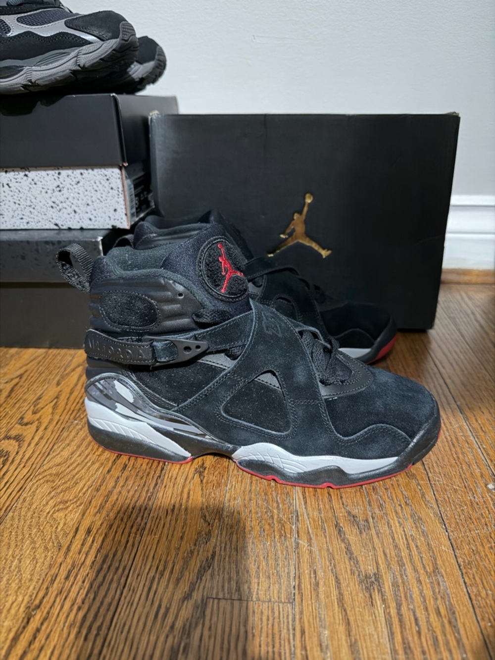 Jordan 8 Retro black and red
